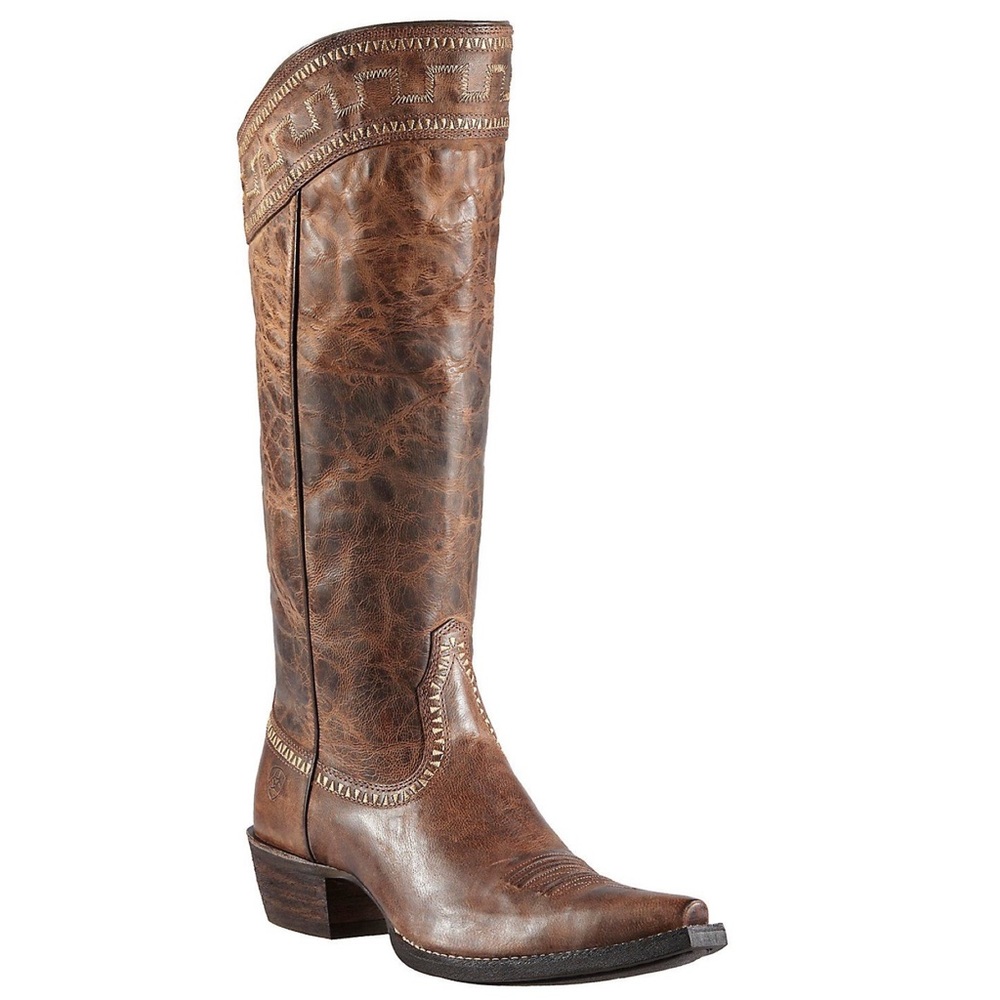 Ariat Sahara Sassy Brown Knee High Snip Toe 8.5B